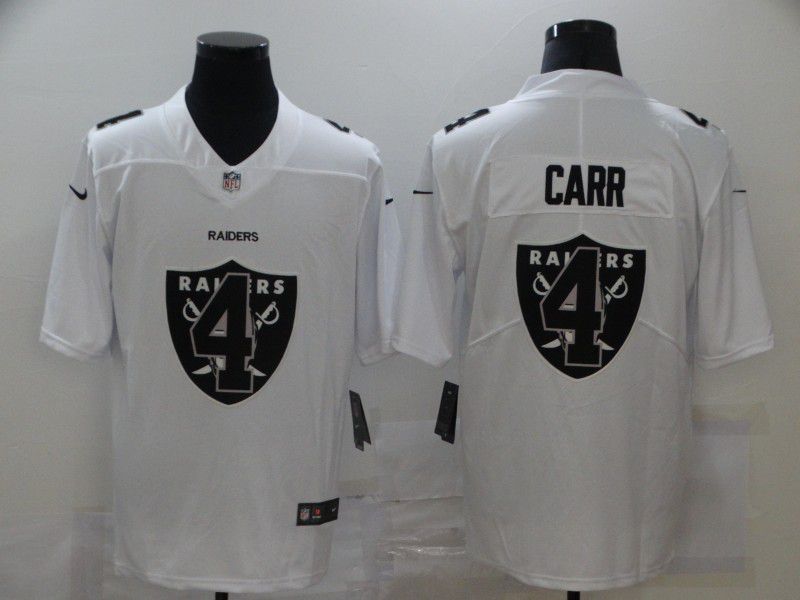Men Oakland Raiders #4 Carr white White shadow 2020 NFL Nike Jerseys->oakland raiders->NFL Jersey